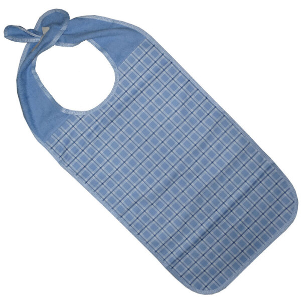 PFLEGE POINT® Ess-Schürze mit Steckverschluss hellblau