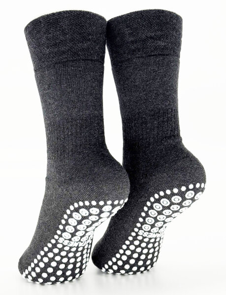 PFLEGE POINT® Antirutsch-Strumpf GehSicher! 43-46 anthrazit