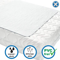 PFLEGE POINT® Inkontinenz Betteinlage PLUS blau-weiß 75 x 90 cm