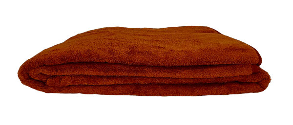 PFLEGE POINT® Fleecedecke Carol cognac